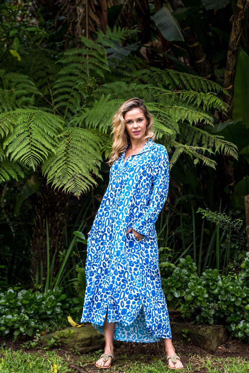 The Nicky Blue Leopard