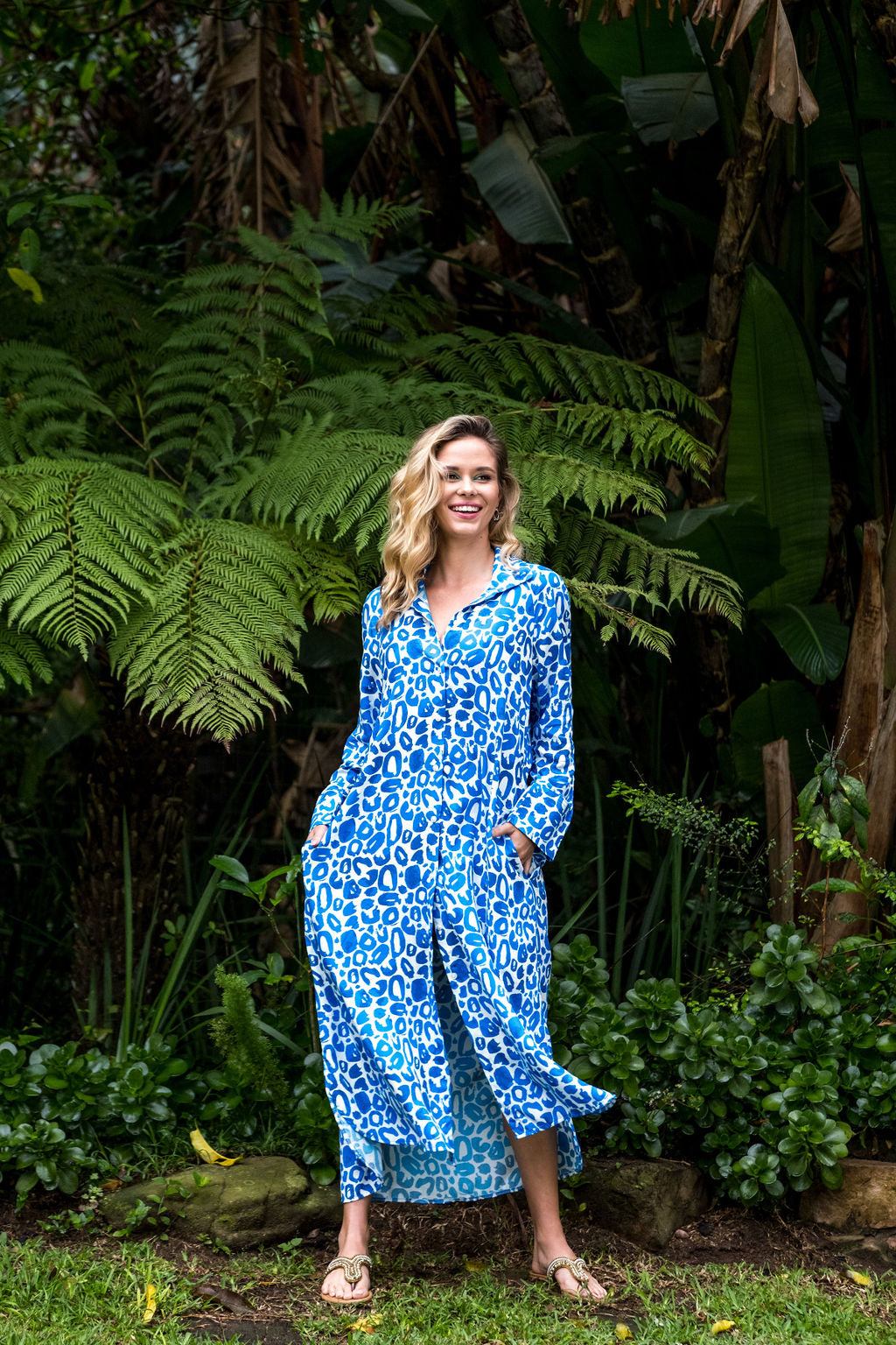 The Nicky Blue Leopard
