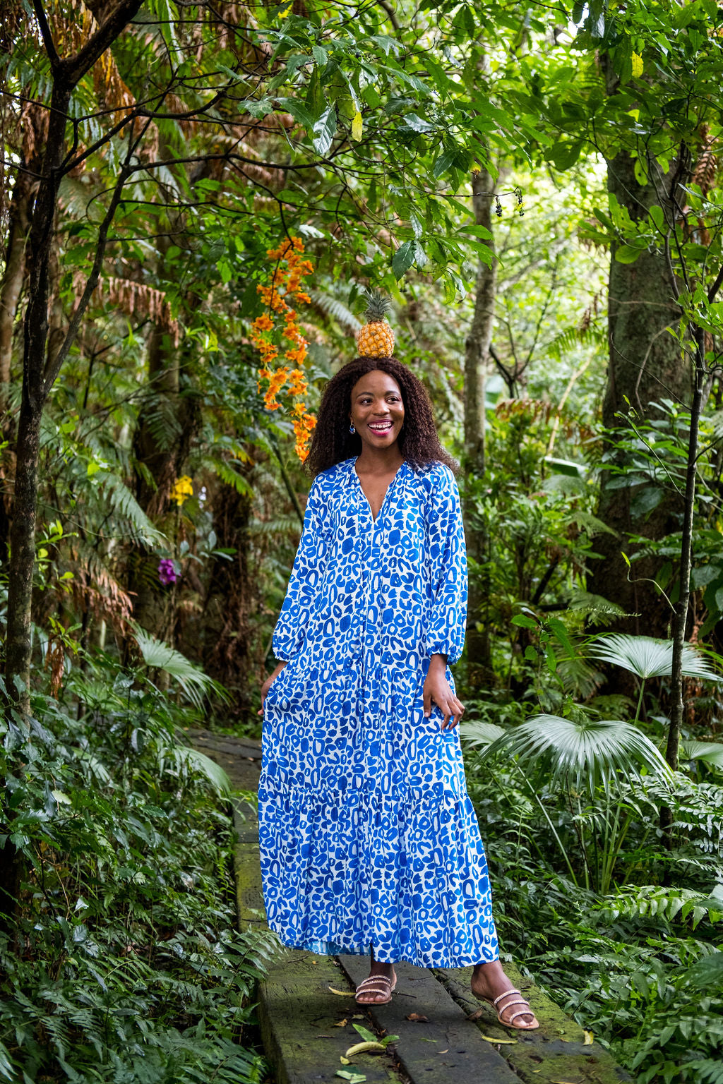 The Sarah Blue Leopard