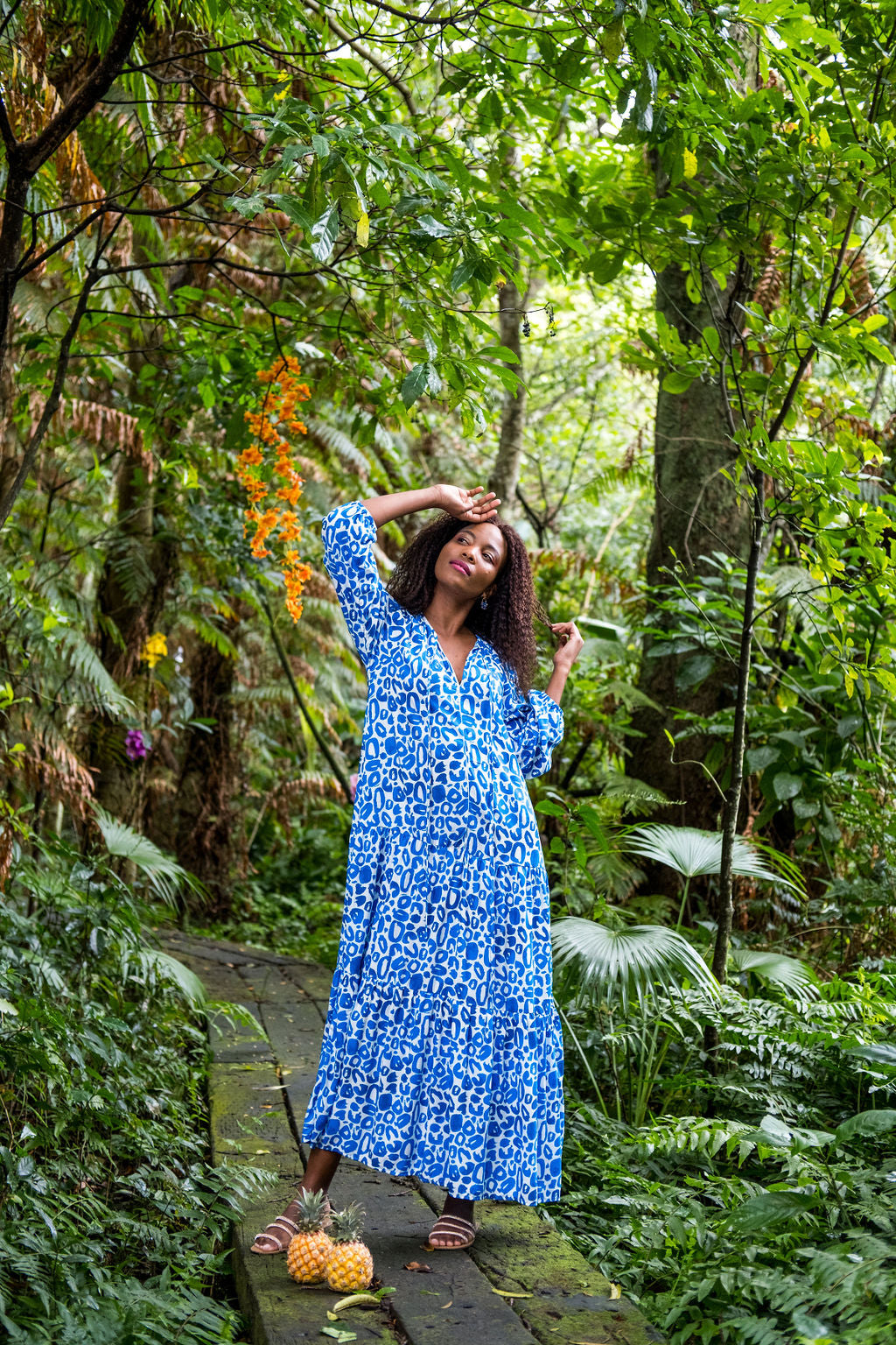 The Sarah Blue Leopard