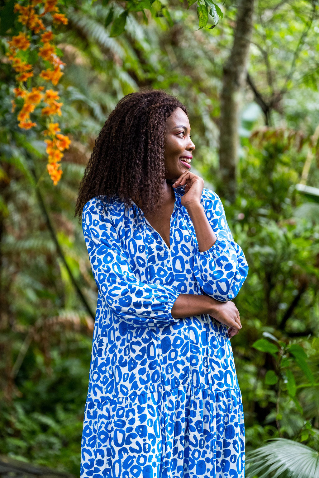 The Sarah Blue Leopard