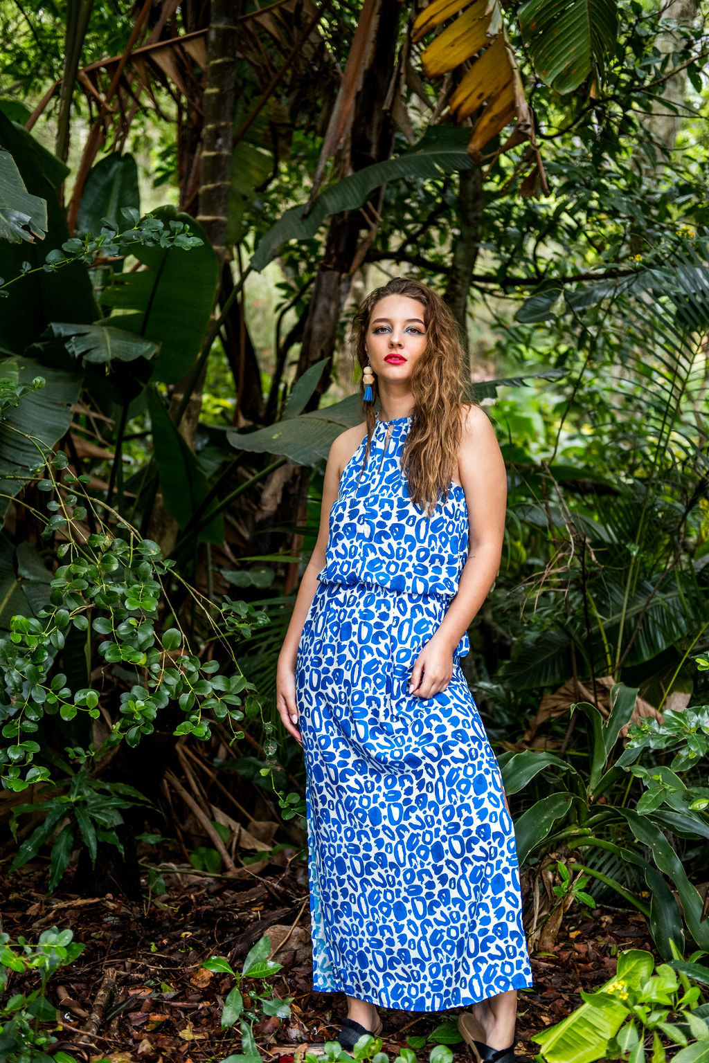The Vicki Blue Leopard